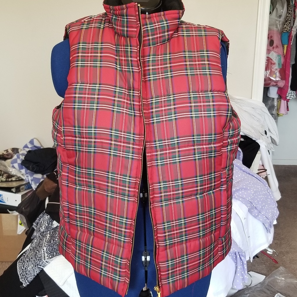 Chaps Plaid Vest